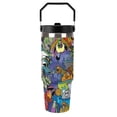 thumbnail image 3 of Scooby Doo Double-walled Insulated Mug with Handle, Straw, and Leak-proof Stainless Steel Travel Coffee Mug 30oz, 3 of 6
