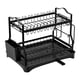 thumbnail image 1 of Rack de secado de platos de cocina Gran capacidad Organizador de drenador de platos Organizadores de cocina y almacenamiento, 1 of 9