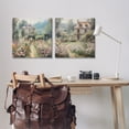 thumbnail image 3 of Stupell Industries Quaint French Country Garden Landscape & Nature Painting Wrapped Canvas Art Print Wall Art, 24 x 24, Set of 2, 3 of 8