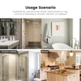 thumbnail image 3 of KDJ Push In Tea Towel Holder Set of 2 Self Adhesive Kitchen Cloth Clips Hanger Storage Rack No Drilling Required Easy Install Bathroom Shower Outdoor Use ABS Material, 3 of 10
