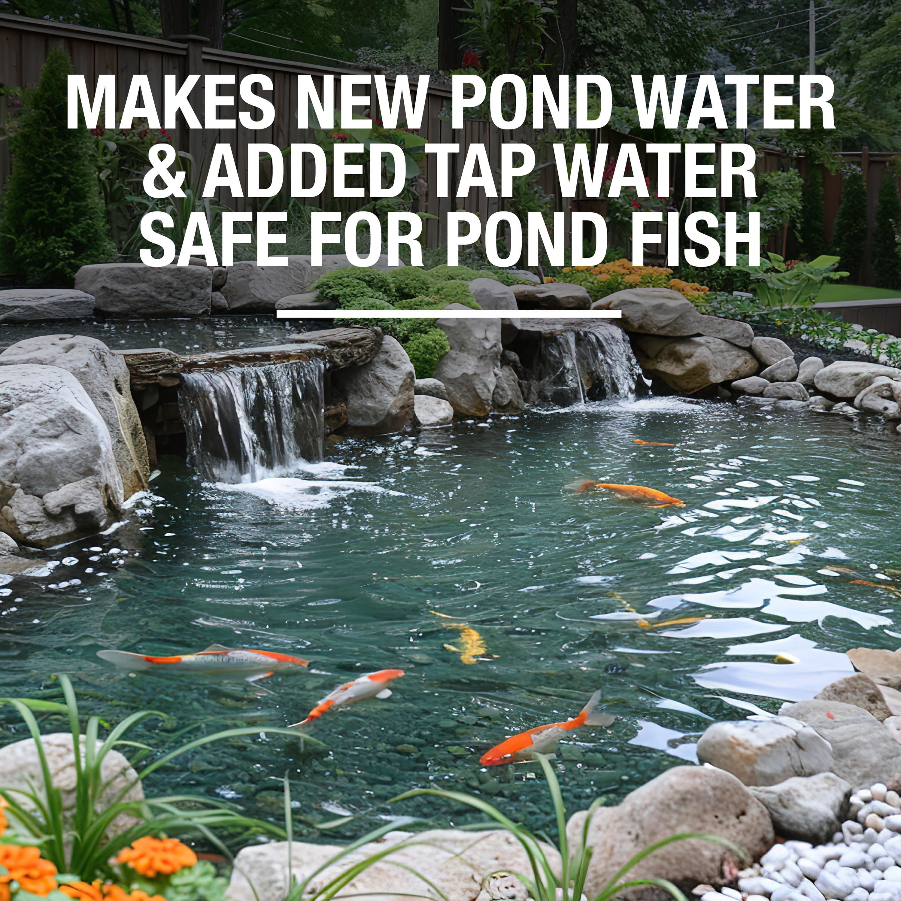 (4 pack) Tetra Pond Start Water Conditioner Safe for Ornamental Pond Fish and Plants, 8 oz