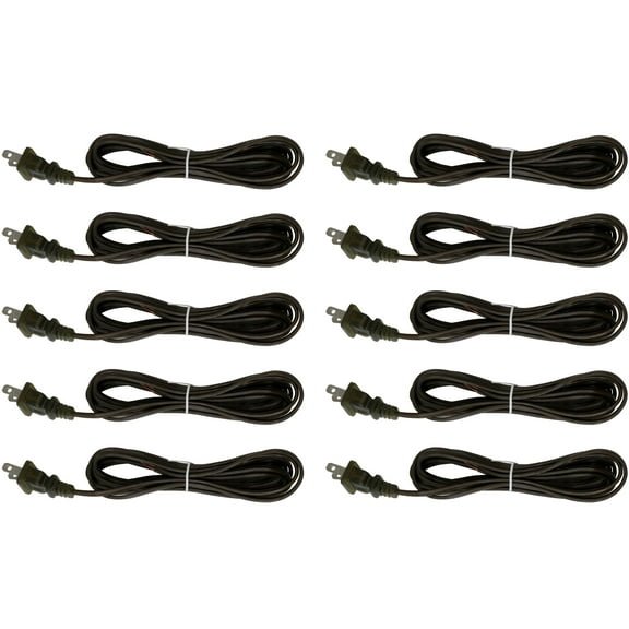 Creative Hobbies Antique Gold Lamp Cord, 8 Foot Long, Replacement Lamp Cord Lamp Repair Part, 18/2 SPT-1 Wire, UL Listed (10)