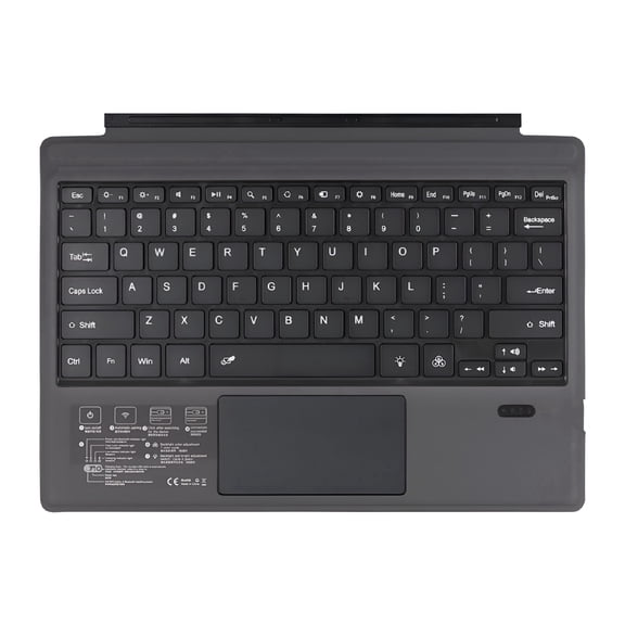 GJX Wireless Keyboard for Surface Pro 3-7, Ultra-Slim Backlit Tablet Keyboard with Large Touchpad, Portable Bluetooth Keypad for Laptop, Office, Travel