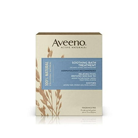 Aveeno Soothing Bath Treatment For Itchy, Irritated Skin, 8 Count