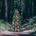 thumbnail image 5 of Honeii Mushroom House Print Poncho Cape, Cloak Coat, Snuggly Hooded Wearable Blanket, Hooded Cape For Teenagers,Halloween Costumes-Large, 5 of 7