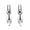 Silver, variant on Hanging Cat Kitty Stud Earrings for Women Sterling Silver Ginger Lyne Collection