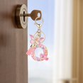 thumbnail image 4 of Q Fashion Resin Letter Keychain, Butterfly Tassel Pendant With Gradient Design And Shiny Letters, Multi-Functional Use For Backpack And Car Keys, 4 of 4
