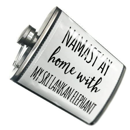 

NEONBLOND Flask Namast ay Home With My Sri Lankan Elephant Simple Sayings