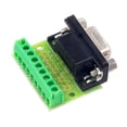 thumbnail image 2 of Db9 Male / Female Connector Adapter Screw Terminal 9-pin 9-hole Rs232 Rs485 Male, 2 of 4