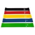 thumbnail image 1 of Muka 5 Pcs Resistance Bands for Working Out, Exercise Stretch Loop for Physical Therapy with Instruction Manual & Carry Bag- Assorted, 1 of 7