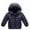 Blue, variant on uikmnh Cute Tops Girls Lightweight Padded Jacket Warm Winter Down Coat Soft Autumn Outerwear for Kids Size:6-7 Years