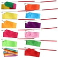 thumbnail image 2 of 12pcs 2 Meters Rhythmic Art Gymnastics Ribbon with Stick Children Dancing Streamers Riband Rod for Gymnastics, 2 of 6