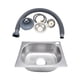thumbnail image 5 of Juego de fregadero de cocina de un solo cuenco, drenaje rápido con orificio de drenaje, fregadero de cocina, accesorios de cocina para inodoro y, 5 of 9