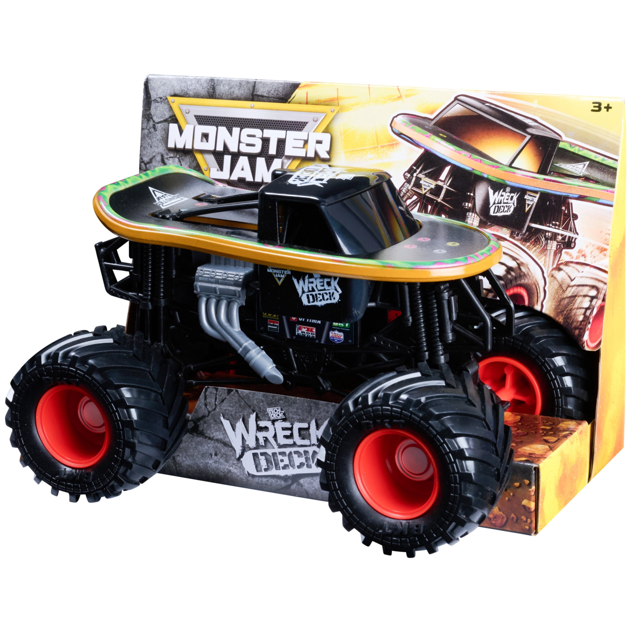 Monster Jam Wreck Deck Collectible Monster Truck, 1:24 Scale