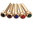 thumbnail image 3 of Guitar Bridge Pins, Brass Pin Acoustic Guitar Strings Nail Pegs Fixed Cone, Replacement Parts, 3 of 10