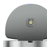 simplehuman 12 Gallon Semi-Round Sensor Trash Can with Liner Pocket, Brushed Stainless Steel