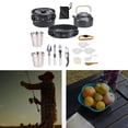 thumbnail image 3 of Utensilios de cocina al aire libre shamjiam juego de utensilios de cocina para exteriores negro, 3 of 9