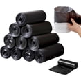 thumbnail image 1 of 10PCS Disposable Garbage Bag Thickened Flat Mouth With Rolled Garbage Bag Garbage Bag（Black）, 1 of 7