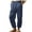 Navy, variant on ShiShine Women's Straight Pants Baggy Drawstring Elastic Waist Casual Trousers Pants with Pockets