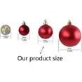 thumbnail image 3 of Bola de Navidad Bola de decoración de árbol de Navidad inastillable Adornos de bolas de Navidad Bola de decoración de fiesta de boda de vacaciones 1,6 "(4 cm) Juego de 36 piezas (azul, 3 of 4