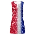 thumbnail image 5 of Edvintorg 4Th Of July Dresses Women's Summer Casual Sleeveless Tank Top Dress Independence Day Printed Dress, 5 of 5