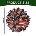 thumbnail image 3 of Americana Patriotic Wreath for Front Door - Fourth of July Decorations - Red, White, and Blue Wreaths for Front Door Outside - Indoor Outdoor Home Party Decor - Festive Independence Day Garland, 3 of 7