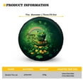 thumbnail image 5 of Yuyamidu Green Hat Tire Cover Green Leaf Spare Wheel Tire Cover St. Patrick's Day Auto Accessories Dust-Proof Wheel Cover Protector Fit 14" 15" 16" 17" 18" 19", 5 of 5