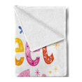 thumbnail image 2 of 16th Birthday Soft Flannel Fleece Throw Blanket, 16 Hearts Stars and Flowers Unique Girls Joyous Fun Design, Cozy Plush for Indoor and Outdoor Use, 50" x 60", Multicolor, by Ambesonne, 2 of 5