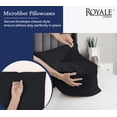 thumbnail image 5 of Royale Linens King Pillowcase Set of 2 - Bed Pillow Cover - 20" x 40" -Black Pillowcases - 1800 Brushed Microfiber, Wrinkle & Fade Resistant - Soft & Cozy- King Size Pillow Case (Black), 5 of 9