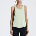 thumbnail image 2 of Lovskoo Summer Tops for Women 2024 Tank Tops Round Neck Sleeveless Solid Color T Shirt Tank Top Sports Tank Top Tank Top Green, 2 of 5