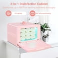 thumbnail image 5 of BYOOTIQUE Hot Towel Warmer Cabinet, 8L Pink Towel Warmer, 2in1 Professional Heating Towel Machine for Facial Spa, Mobile Massage, Nail Tech, Hair Salon, Barber Shop, Estheticians, Beauty Salon, 5 of 9