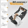 thumbnail image 3 of OMOCCUIT 4-in-1 Multi-Functional Convertible Sofa Bed, Foldable Ottoman Sleeper Chaise with Adjustable Backrest, Modern Linen Convertible Futon Sofa, 3 of 7