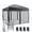 Black, variant on Aoodor Pop Up Canopy Tent with Removable Mesh Sidewalls, Portable Instant Shade Canopy with Roller Bag