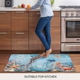 thumbnail image 5 of Blue Coastal Jellyfish Door Mat&nbsp;Indoor Outdoor Entrance, Non Slip Rug for Kitchen Bathroom Entryway Rug, Summer Beach Starfish Botanical Washable Doormat Floor Mat for Office 20x31.5 Inch, 5 of 8