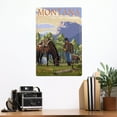 thumbnail image 2 of Montana, Cowboy and Horse in Spring (12x18 Aluminum Art, Indoor Outdoor Metal Sign Decor), 2 of 5