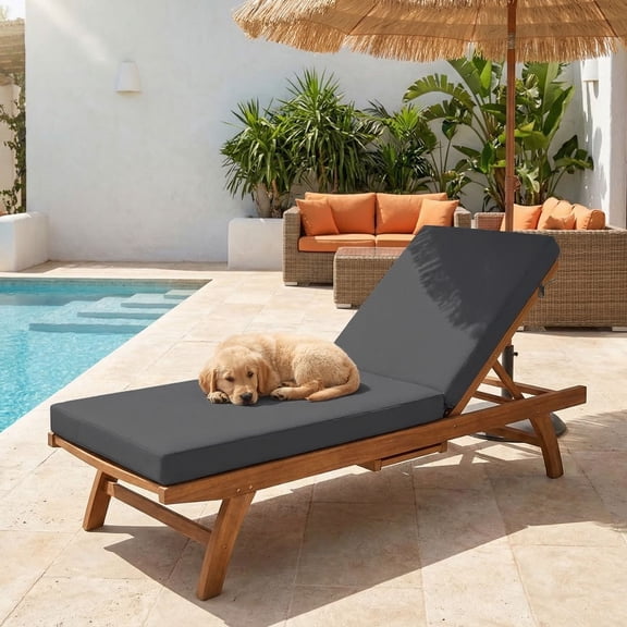 Clouddwell One Piece Outdoor Furniture, Dark Gray