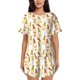 thumbnail image 1 of Fotbe Beer Bottles Conjunto de Pijama Estampado para Mujer, 2 Piezas, Ropa de Dormir con Camiseta de Manga Corta y Shorts Suaves-X-Large, 1 of 6