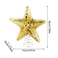 thumbnail image 2 of Christmas Tree Topper Star Shape 3D Hollow Disco Ornament, Creative Mirror Reflective Decoration For Home Outdoor Indoor Party Supplies, 2 of 2