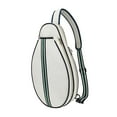 thumbnail image 1 of S SERENABLE Sac de Tennis Équipement Transporter Sac Femmes Hommes Réglable Sangle Tennis Sac de Rangement Beige, 1 of 9