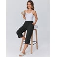 thumbnail image 2 of Ekouaer Womens Pajamas Pants Capri Pj Bottoms with Pockets Comfy Drawstring Printed Lounge Soft Sleep Pants, 2 of 5