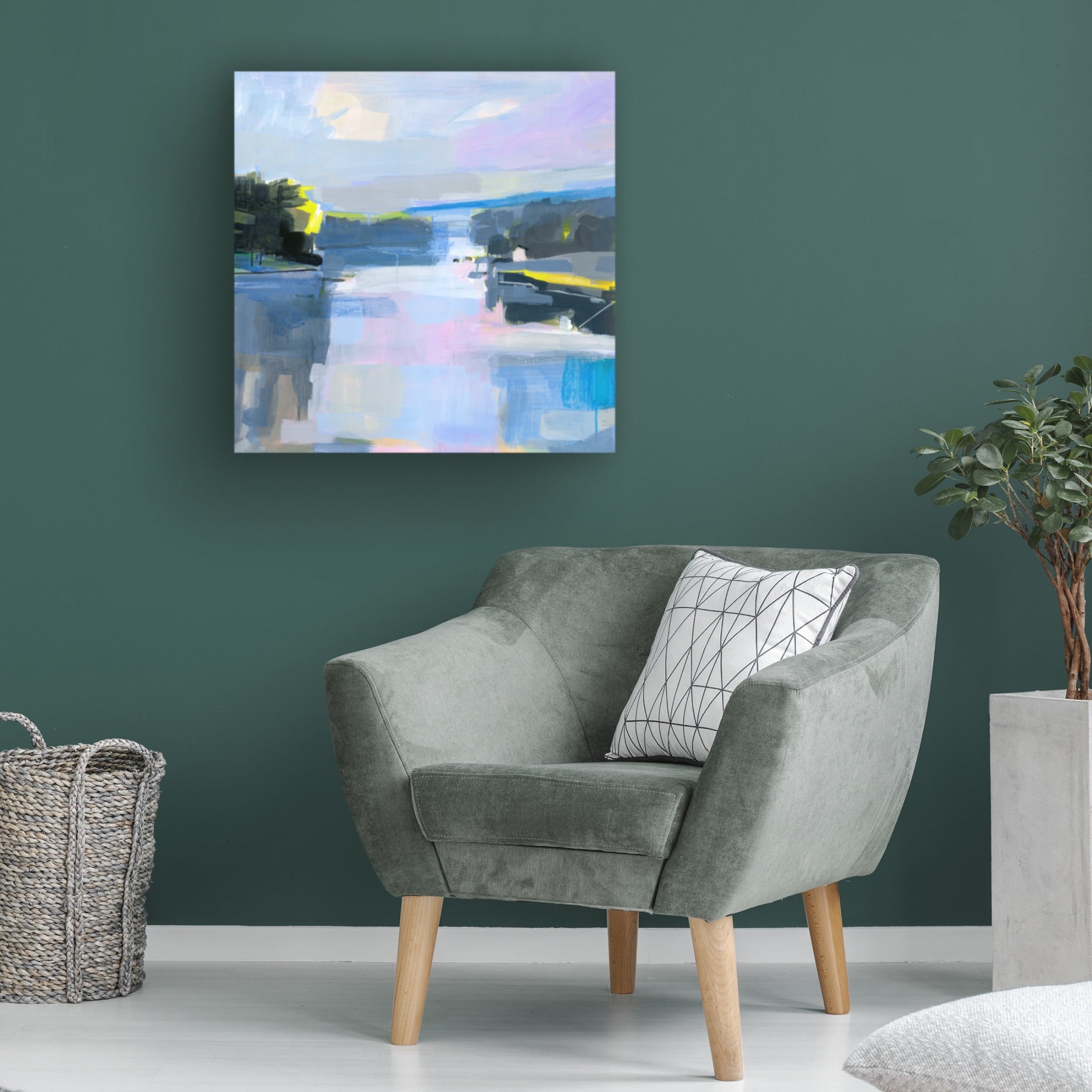Canvas Wall Art - Kathleen Robbins 'Kittery Point Maine' Wall Art for Living Room, Bedroom, or Office Décor by Trademark Fine Art - 18 x 18 Inches