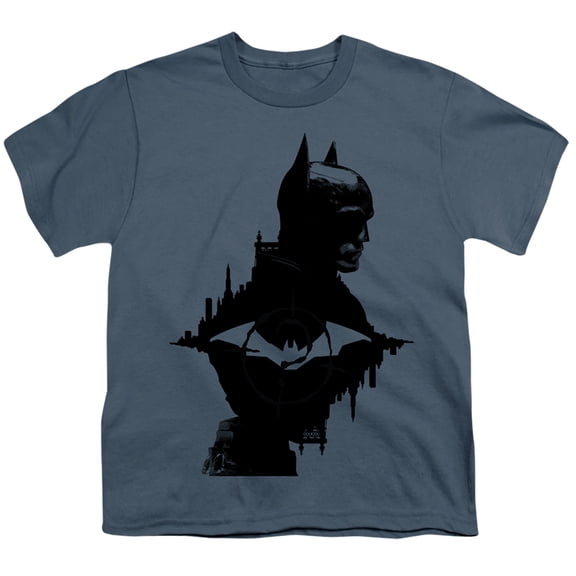 The Batman And The Riddler Kids T Shirt (Large) for Youth Toddler Boys and Girls, Slate