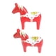 thumbnail image 5 of Figuras De Caballos De Suecos, Adornos De Compuesta Pintados A Mano Para Decoraciones De Boda En El Hogar, 2 Uds., 5 of 7