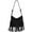 【black】b, variant on Boho Fringe Crossbody Bag for Women,Soft Faux Suede Tassel Purse with Adjustable Strap,Western Hippie Handbag