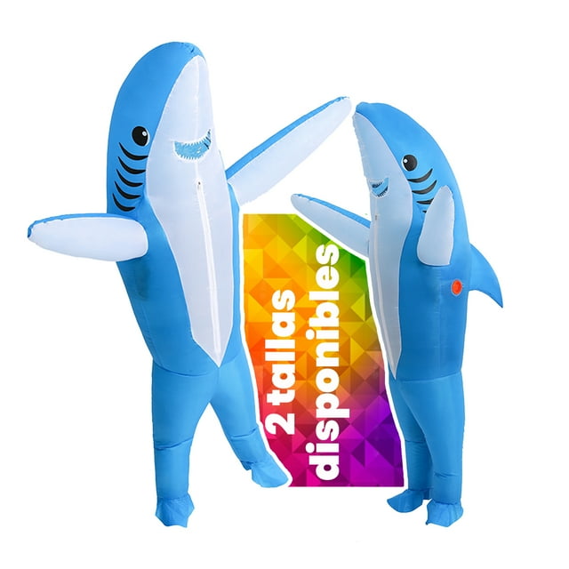 Disfraz inflable tiburón alegre happy shark Halloween toda ocasión Bk Disfraces Talla Grande