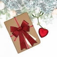 thumbnail image 6 of Red Christmas Bow Plastic Glittery Wreath Bows Holiday Thanks Giving Decorative Ornaments Perfect for Tree Filler Garland Home Door Window Decor Decorations 13x9" inches Set of 2, 6 of 7