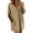 Khaki, variant on Women's V Neck Short Sleeve Shift Dress Loose Fit with Side Pockets for All-Day Comfort