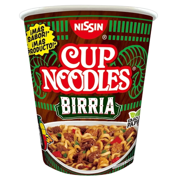 Sopa instantánea Nissin Cup Noodles birria 70 g
