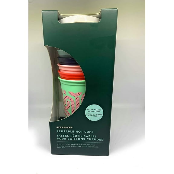 DYJP Reusable Plastic Hot Cups Holiday 2020 Color Changing Cups, 16 ounces