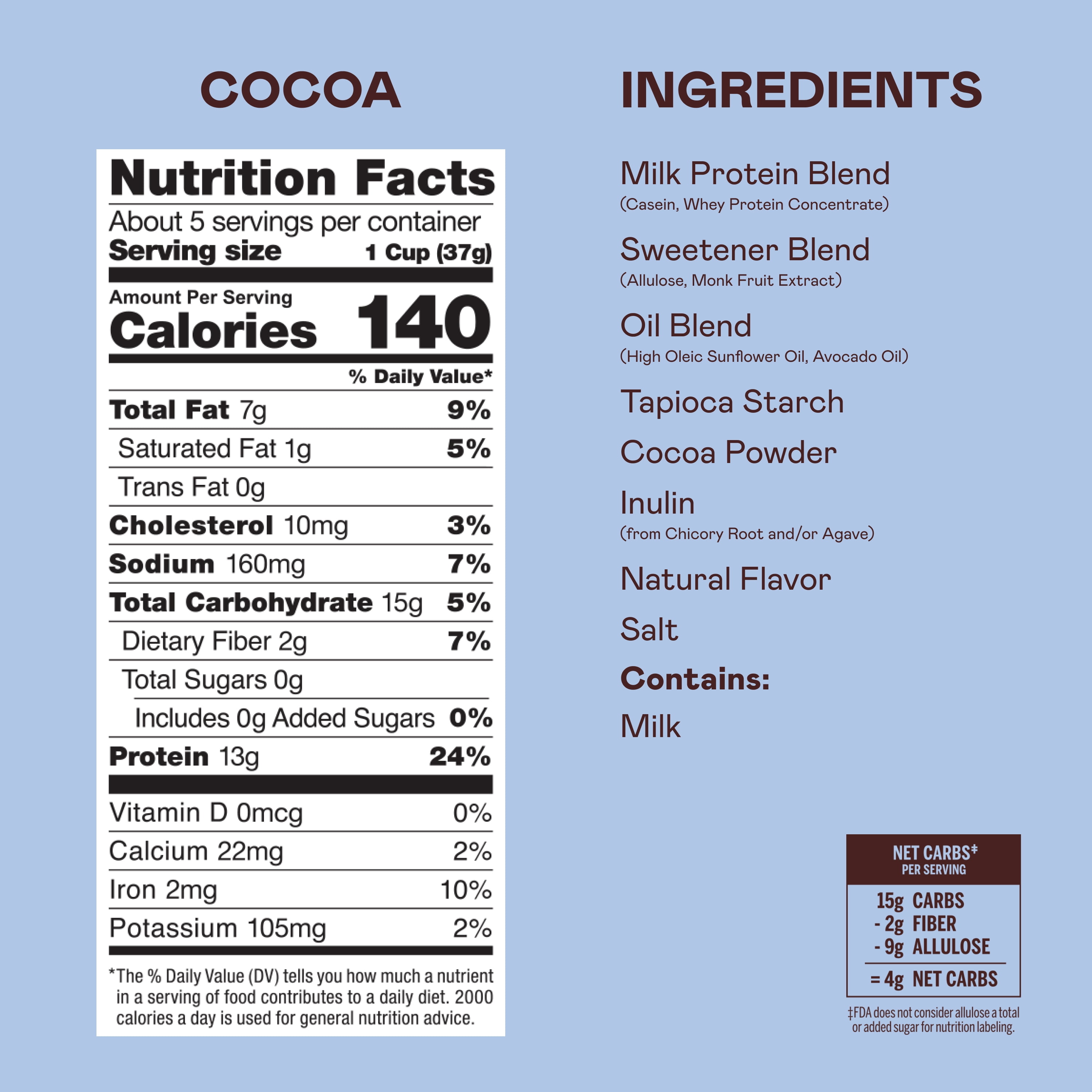 Magic Spoon Cocoa Grain-Free Breakfast Cereal, 7 oz Box
